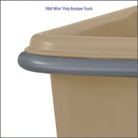 DuraBumper Item #PTBG is a custom made extra wide bumper guard that is designed to fit R&B Wire style Poly Bumper Trucks