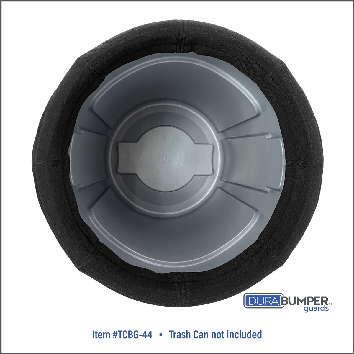DuraBumper #TCBG-44 offers a professional and compact fit.  Trash liners can easily slip over bumper guard.