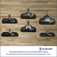 VacuBumper Item #VH42SM is a bumper guard that fits  floor tools & vacuum attachments for all brands, styles and shapes