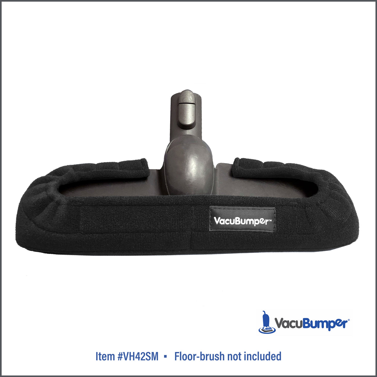 VacuBumper bumper guard for floor tools offers a snug fit while it protects woodwork, walls and interiors from vacuum damage