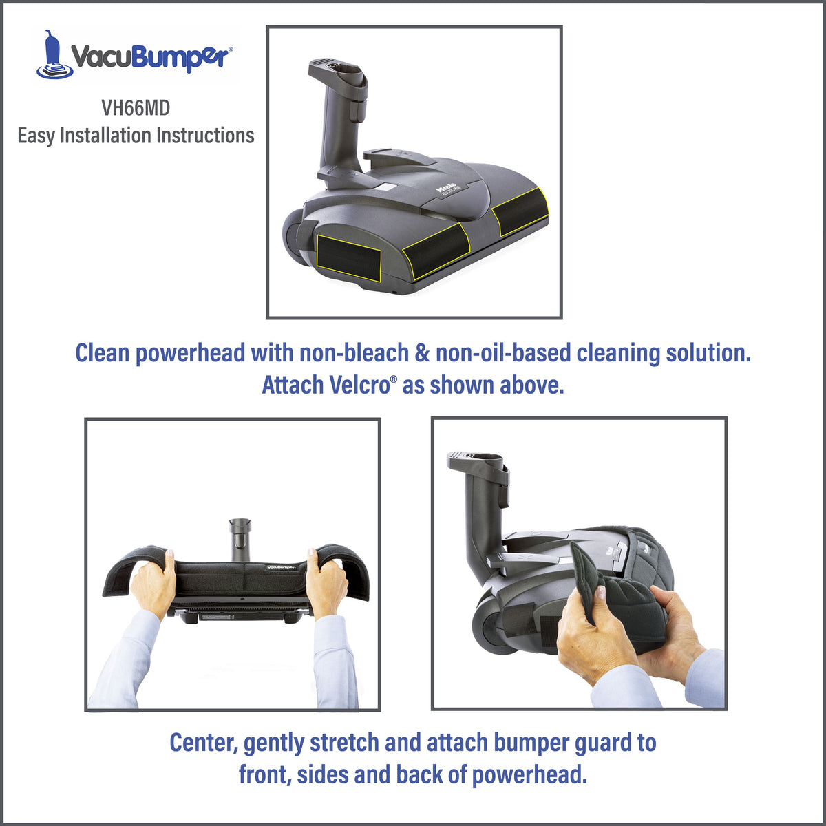 VacuBumpr Item #VH66MD Bumper Guard for Powerheads installs easily, is tight fitting and stays securely attached