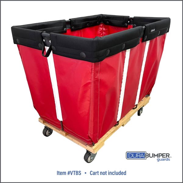 DuraBumper's universal fit bumper guard, Item #VTBS is made of multi layers of premium materials that will protect decor from cart damage