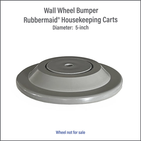 Wall Wheel Bumper Cover for Rubbermaid Housekeeping Carts - Item #WBC-5.0