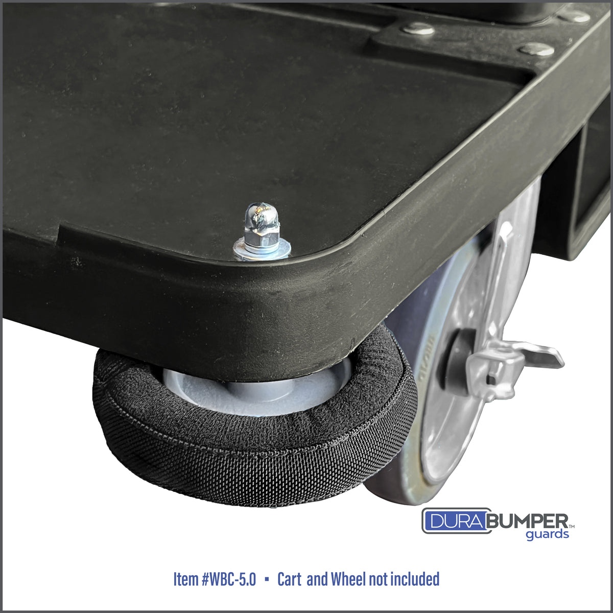 DuraBumper #WBC-5.0 wall wheel bumper cover fits Rubbermaid's housekeeping carts bumper kit protects walls and is easy to install