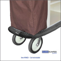 DuraBumper's custom made bumper guard for Forbes style Housekeeping Carts, Item #FWACB is made of multi layers of premium materials that will protect decor from cart damage