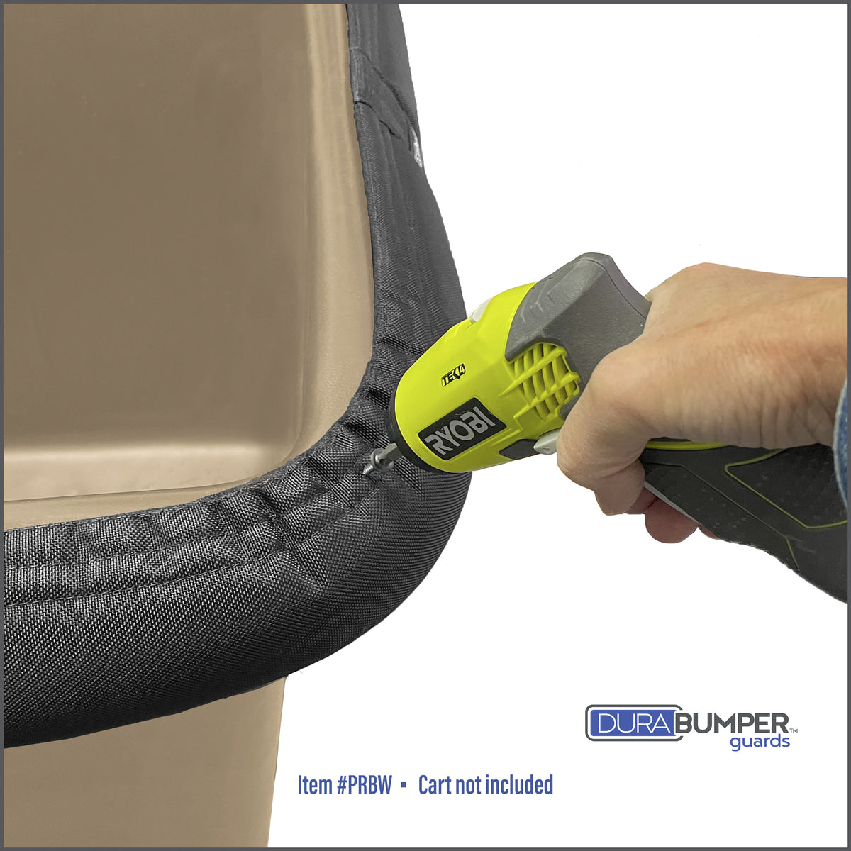 DuraBumper bumper guard for R&B Wire Poly Bumper Cart is easy to install and stays firmly in place so that it protect walls and interiors from cart damage.