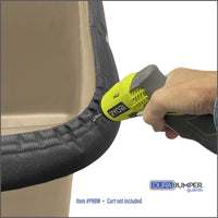 DuraBumper bumper guard for R&B Wire Poly Bumper Cart is easy to install and stays firmly in place so that it protect walls and interiors from cart damage.