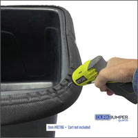 DuraBumper extra wide bumper guard for Rubbermaid  Cube Trucks is easy to install and stays firmly in place so that it protect walls and interiors from cart damage.
