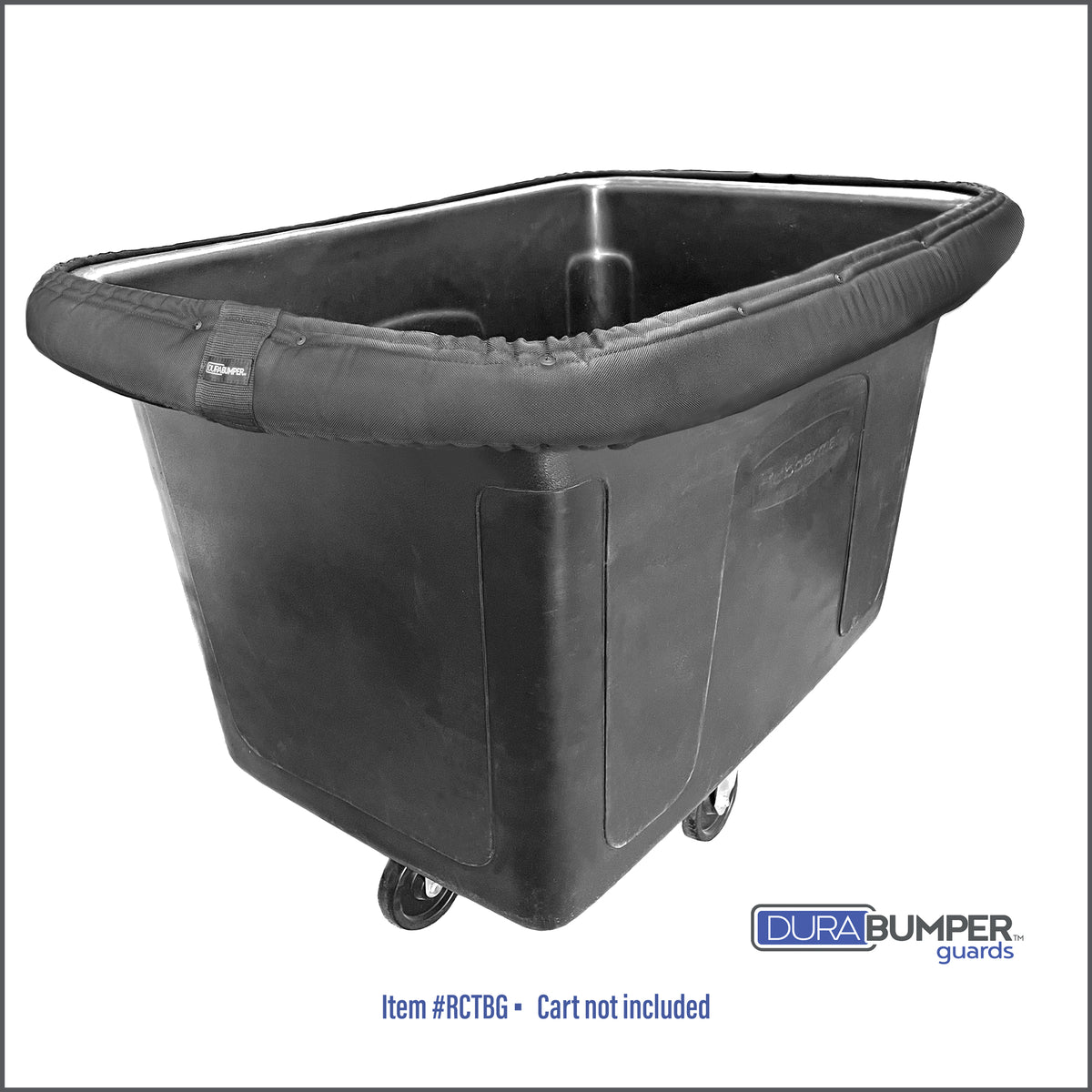 DuraBumper's custom made bumper guard, Item #RCTBG is made of multi layers of premium materials that will protect decor from cart damage