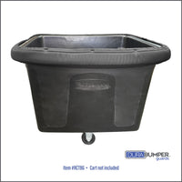 Side view of DuraBumper's custom made bumper guard, Item #RCTBG is made of multi layers of premium materials that will protect hotel decor from cart damage
