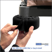 Itema #WBC-RX2 and #WBC-R4x2 Bumper Cover is easy to install over Rubbermaid Bumper Kits and offers a snug fit to protect walls