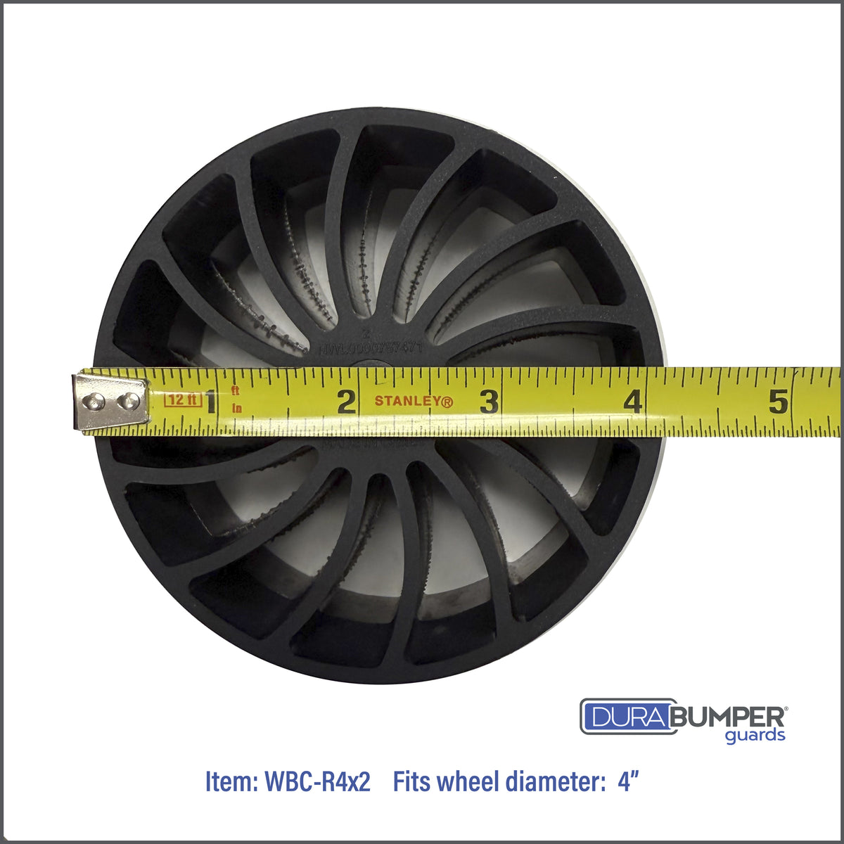 Rubbermaid Bumper Kit (wall wheel) measuring  4" diameter will fit DuraBumper Item # WBC-R4x2