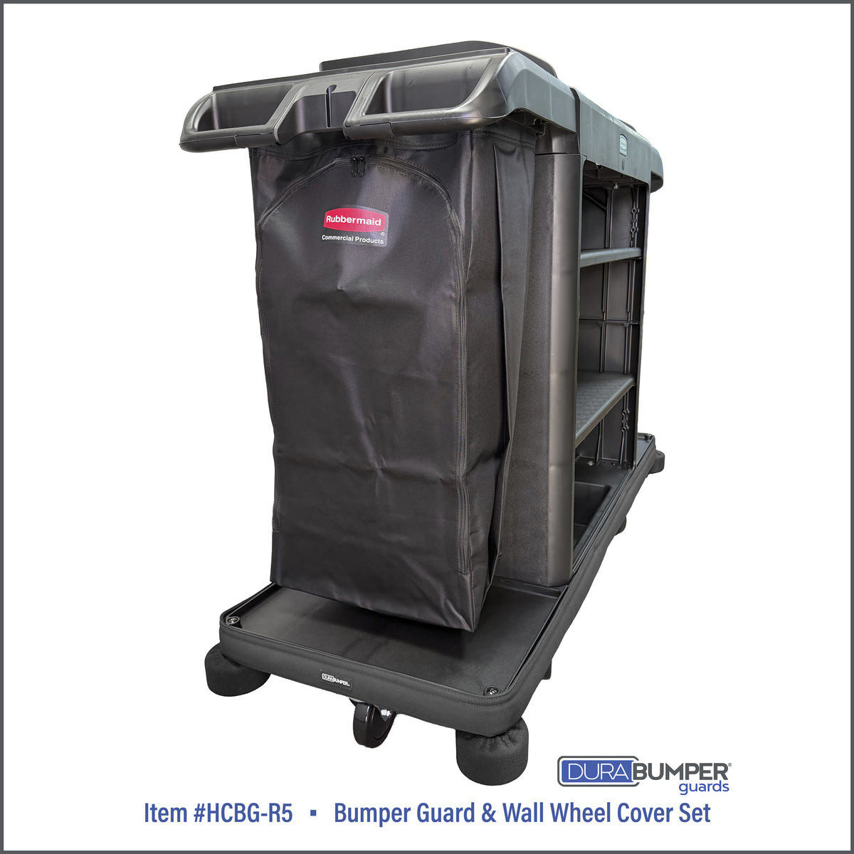 Bumper Guard Set - Rubbermaid 5-Caster Housekeeping Carts Item #HCBG-R5