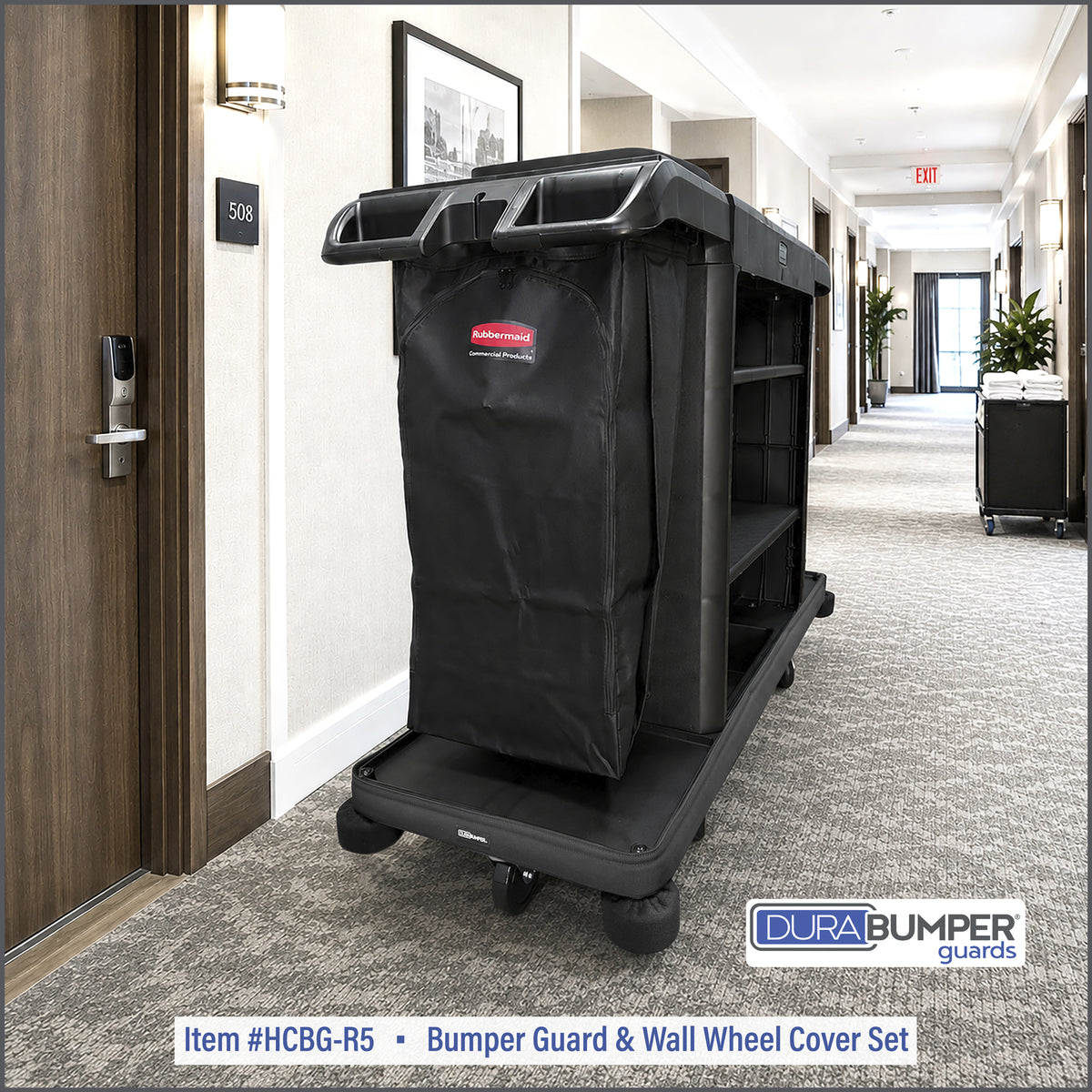 Bumper Guard Set - Rubbermaid 5-Caster Housekeeping Carts Item #HCBG-R5