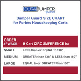 DuraBumper custom Bumper Guards are made to fit Small, Medium and Large Forbes style Housekeeping Carts.