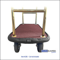 DuraBumper Luggage / Bellman Cart Bumper Guard offers a professional fit and appearance while protecting decor!