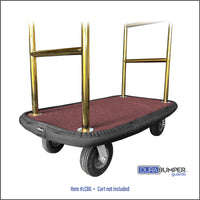 DuraBumper Luggage /Bellman Cart Bumper Guards are made of multi-layers of high-quality & durable materials which will protect walls, doors & decor from cart damage