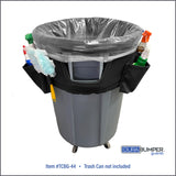 DuraBumper #TCBG-44 trash can bumper guard comes with 2 removable caddy pockets for supply organization.  