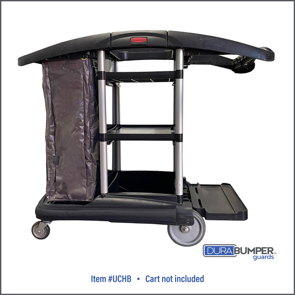 DuraBumper Item #UCHB Bumper Guard for Ultra Compact Housekeeping Carts installs easily, is tight fitting and stays securely attached