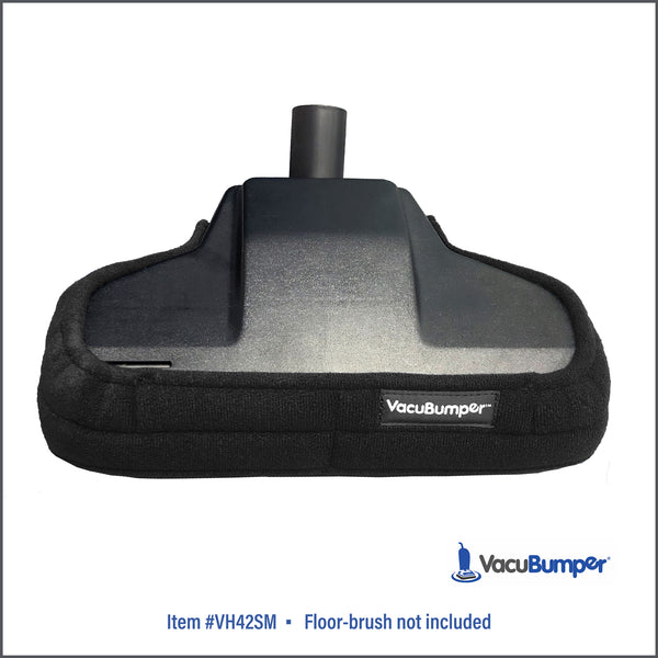 VacuBumper Item #VH42SM bumper guard for floor attachments protects baseboards and furniture from nicks and scuffs