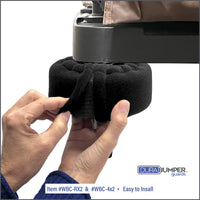 Itema #WBC-RX2 and #WBC-4x2 Bumper Cover is easy to install over Rubbermaid Bumper Kits and offers a snug fit to protect walls